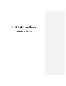 Hill Lab Handbook_Spring_2024 Hill Lab Handbook Spring 2024 pdf 232x300